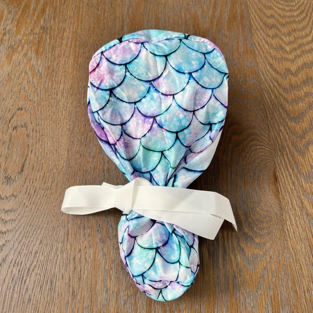 Mermaid Scales Ponytail Scrub hat